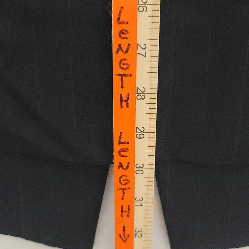 Yves Saint Laurent Blazer Mens 46 Pinstripe Wool Double Breasted Made Portugal